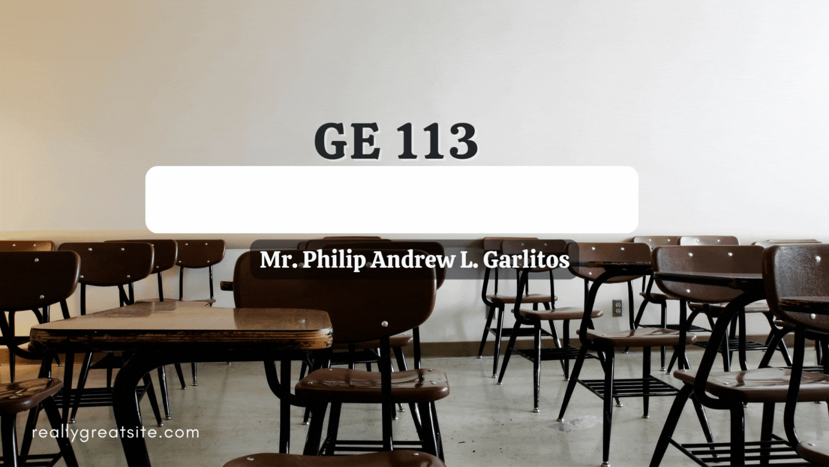 GE 113 (BSHM 1B CAM)